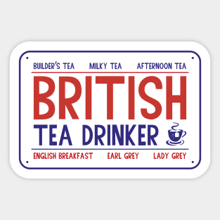 British Tea Drinker Sticker